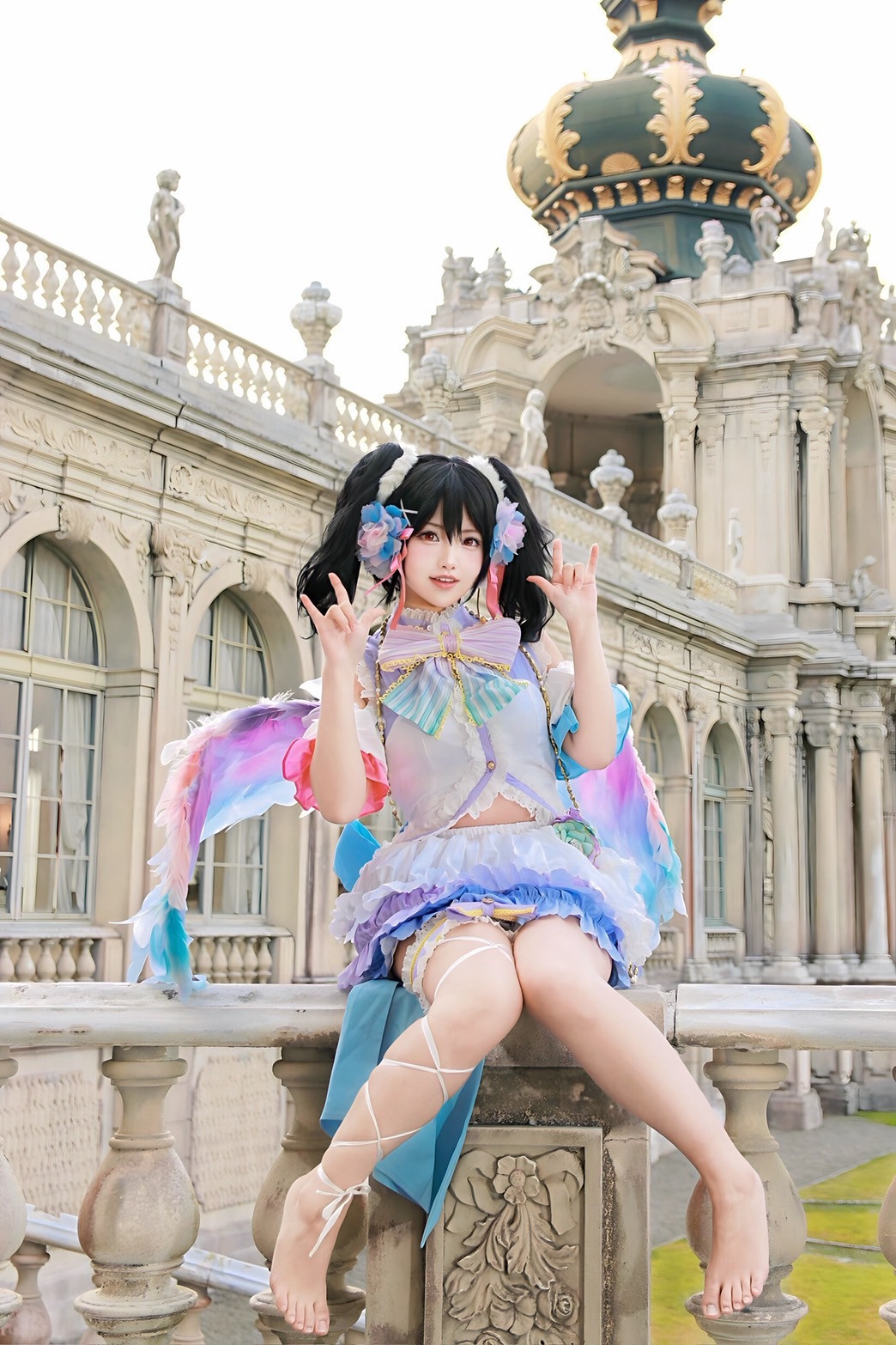 パステルカラーのコスプレ衣装